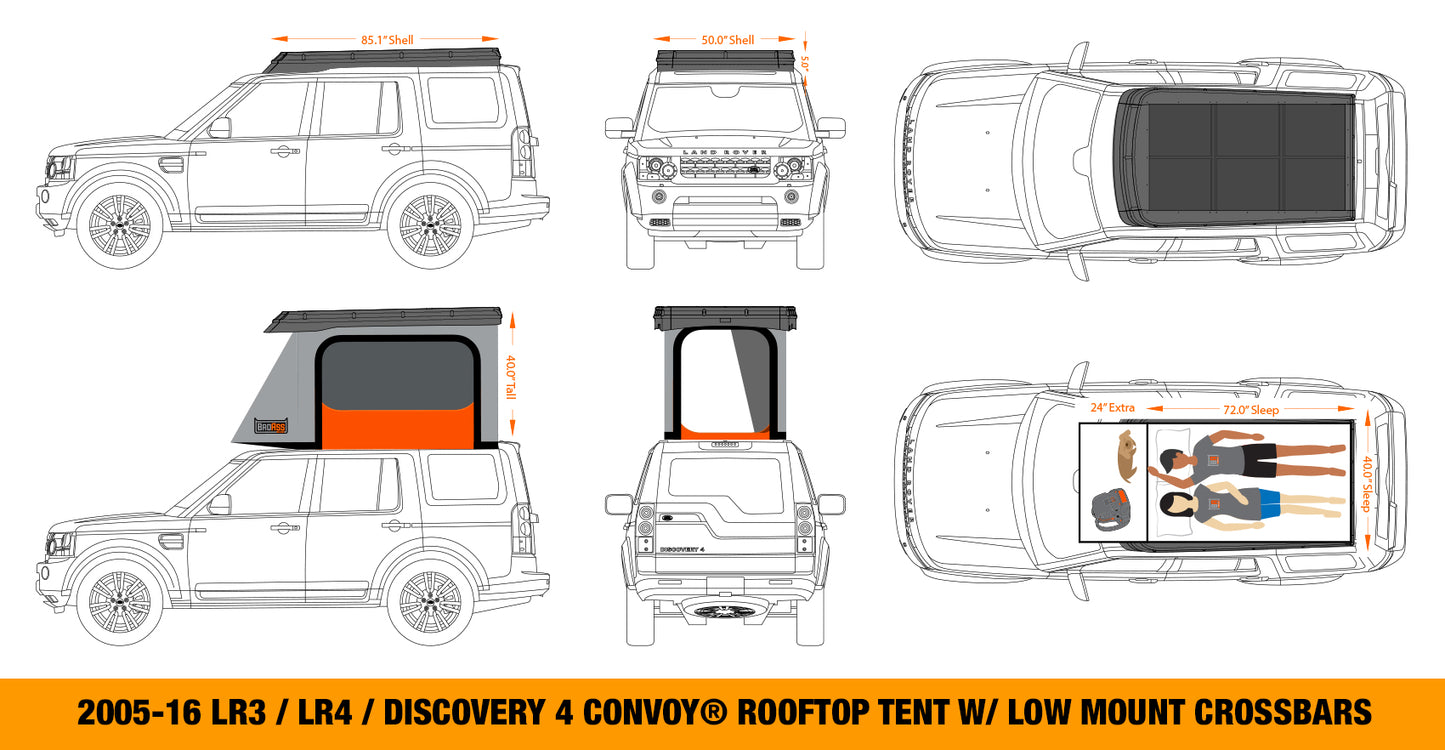 BA Tents - Convoy - Land Rover LR3/LR4/Discovery 3/Discovery 4 (2005-2016)