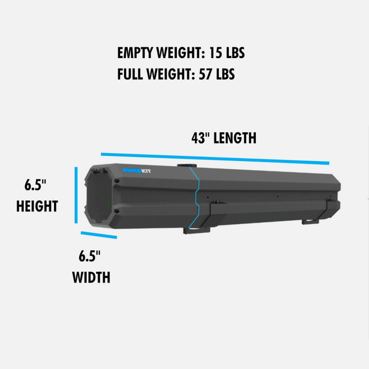 RinseKit - 5-Gallon Electric Rack Shower