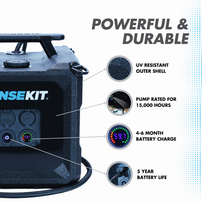 RinseKit - Cube Electric Portable Shower