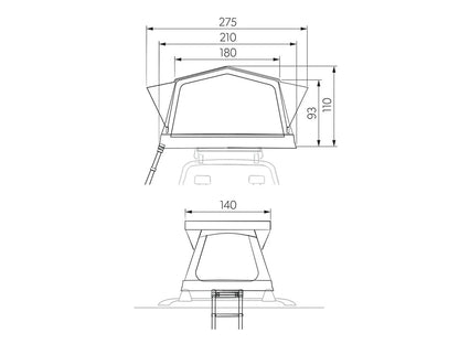 Dometic - TRT 140 Air Inflatable Rooftop Tent