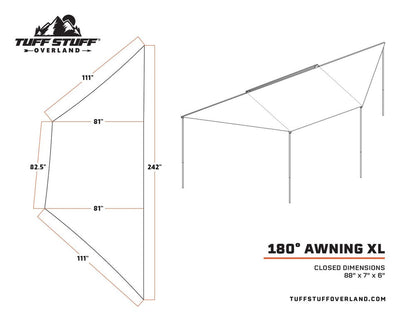 Tuff Stuff - 180 Degree XL Awning