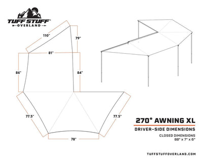 Tuff Stuff - 270 Degree XL Awning