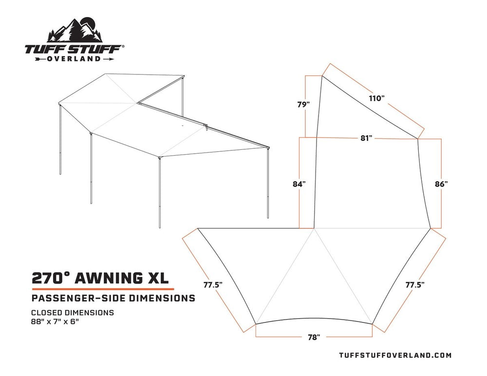 Tuff Stuff - 270 Degree XL Awning